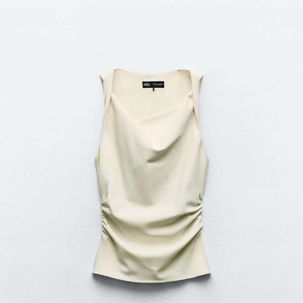 NWT twisted sleeveless top white XS